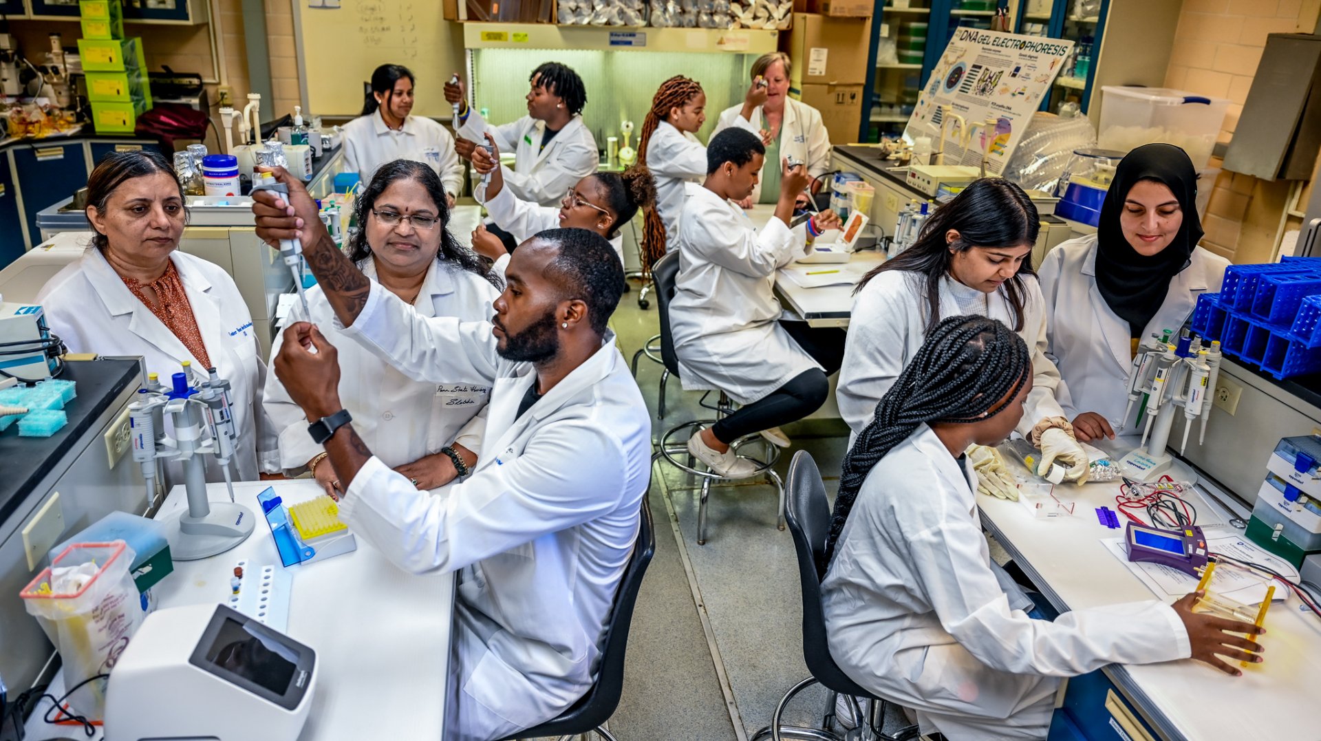 Students engaged in a two-week boot camp and three-day workshop in the ACL Forensic Science, Genetics and Toxicology laboratories on FVSU’s campus.