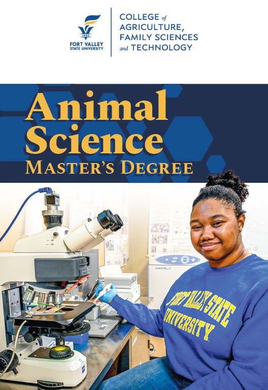 cover for animal science graduate academic program brochure
