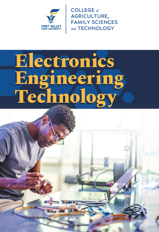 cover for electronics engineering technology academic program brochure