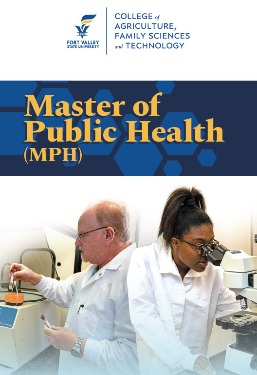 cover for public health academic program brochure