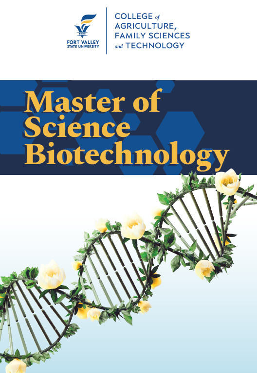 cover for biotechnology academic program brochure