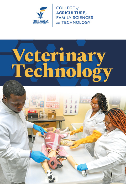 cover for veterinary technology academic program brochure