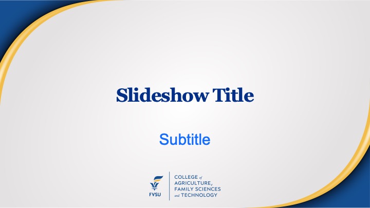 FVSU CAFST PPT template 4 light