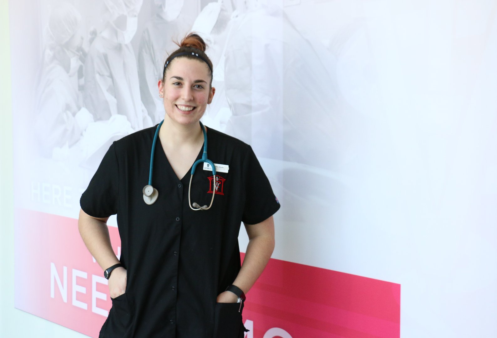 Christina Moody, a graduate of Fort Valley State University's veterinary technology program, is a veterinary technician for the University of Georgia.