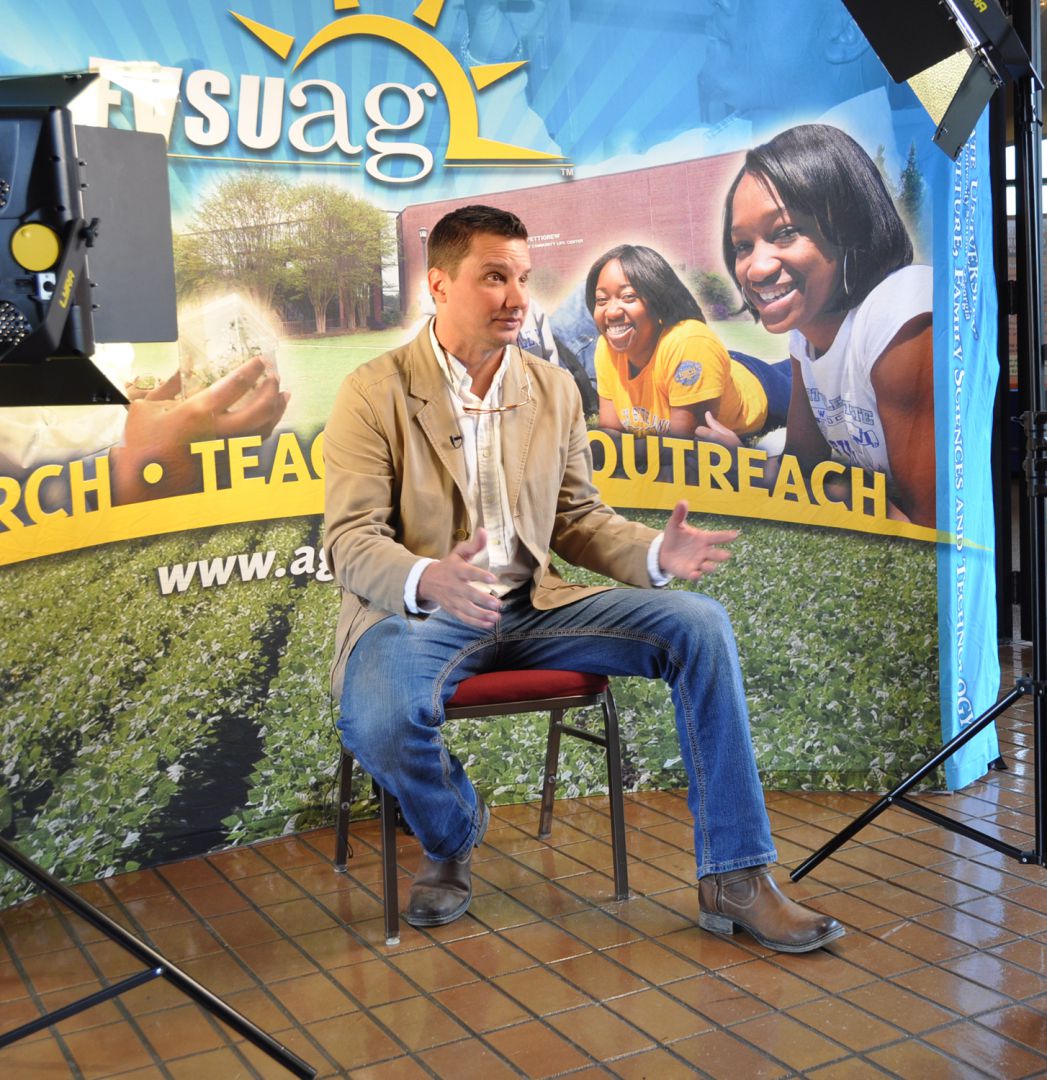 Ben Jones, chief meteorologist for 13WMAZ in Macon, conducted a question and answer session about natural disasters during Fort Valley State University’s 42nd Farm, Home and Ministers’ Conference on March 14.